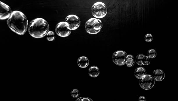 istock Water droplets on the black background. 1021583144