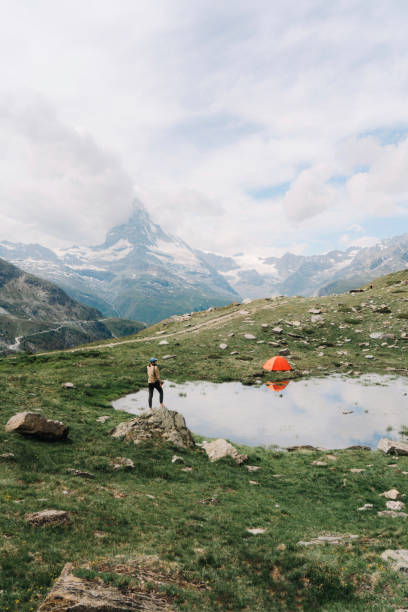 istock Scenic view of lake in Matterhorn 1021589904