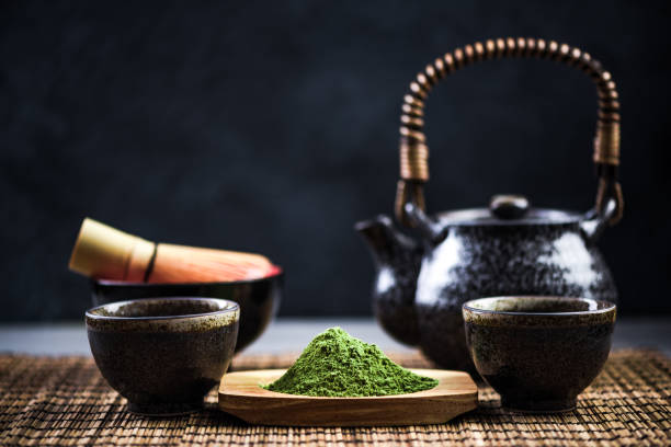 istock Matcha tea, drinking healthy tea ceremony 1021590102