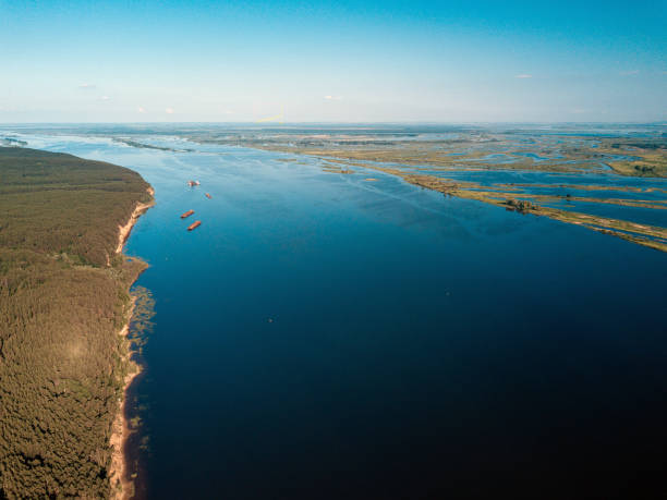 istock Big river. Drone point of view 1021602572