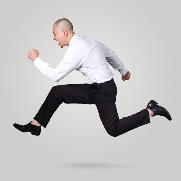 istock Young Businessman Running Fast 1021603058