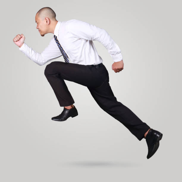 istock Young Businessman Running Fast 1021603386