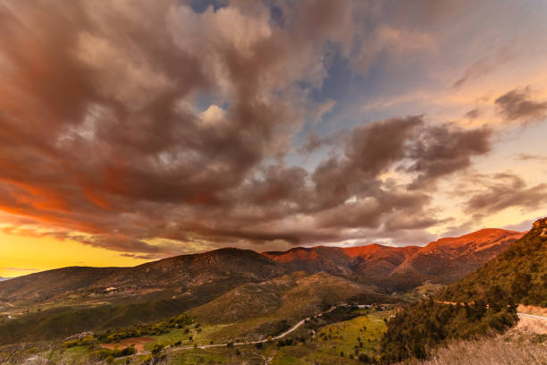 istock Beautiful mountain scape in the sunset in Greece 1021606016