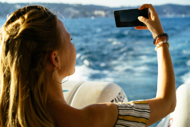 istock Istanbul, Bosphorus, selfish photographer 1021608656