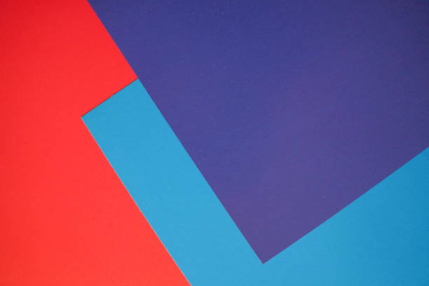 istock Bright flat lay background with color paper sheets. Pink and blue. 1021608800