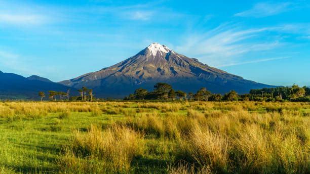 istock cone volcano mount taranaki, new zealand 5 1021614858
