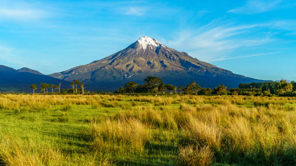 istock cone volcano mount taranaki, new zealand 3 1021615108