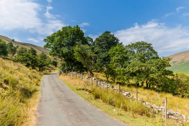 paysage brecon beacons national park - welsh culture wales field hedge photos et images de collection