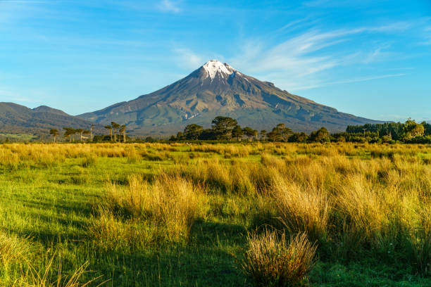 istock cone volcano mount taranaki, new zealand 14 1021619890