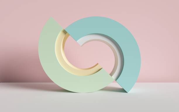 istock 3d render, abstract background, primitive geometric shapes, pastel color palette, simple mockup, minimal design elements 1021628500