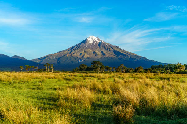 istock cone volcano mount taranaki, new zealand 2 1021628536