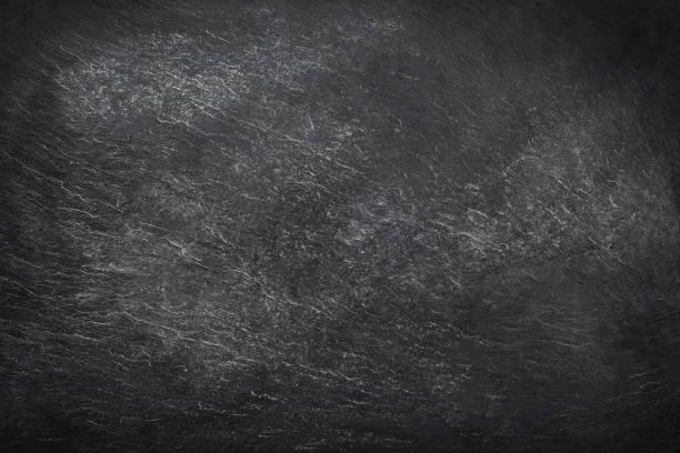 istock Black empty chalk board. Chalkboard Texture background. Back to school concept.