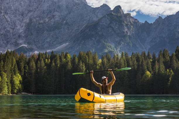 istock Exploring the lake by kayak 1021653634