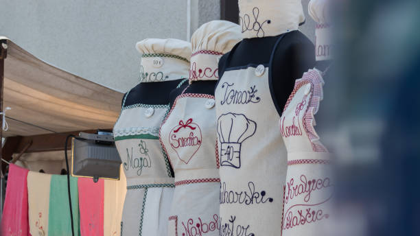 istock Sale of souvenir kitchen clothes 1021665416