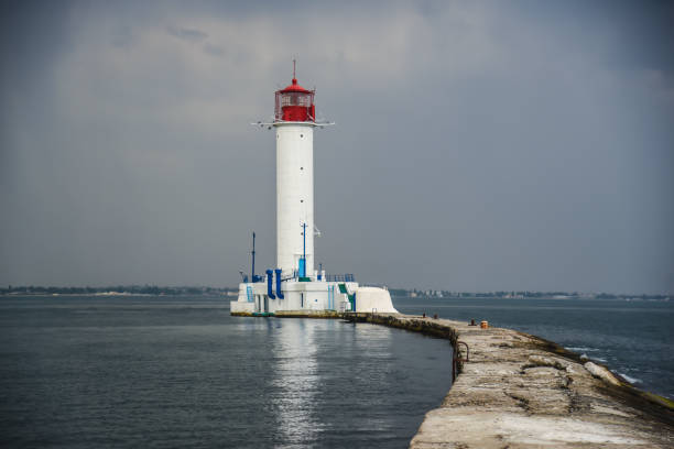 istock Port lighthouse in Odessa 1021677666
