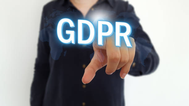 istock Businesswoman pointing finger on GDPR text 1021678846