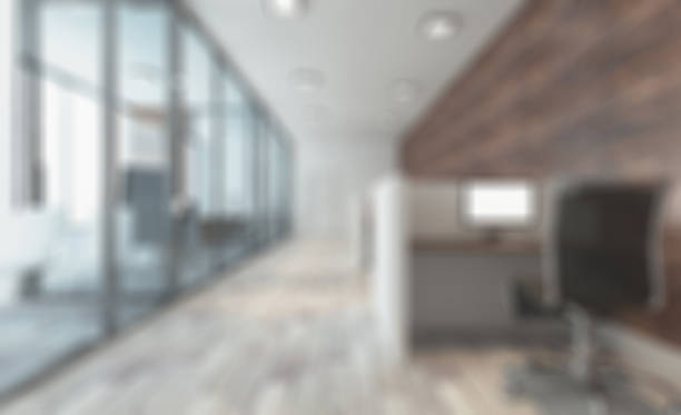 istock Office bokeh blurred background, office place concept 1021684656