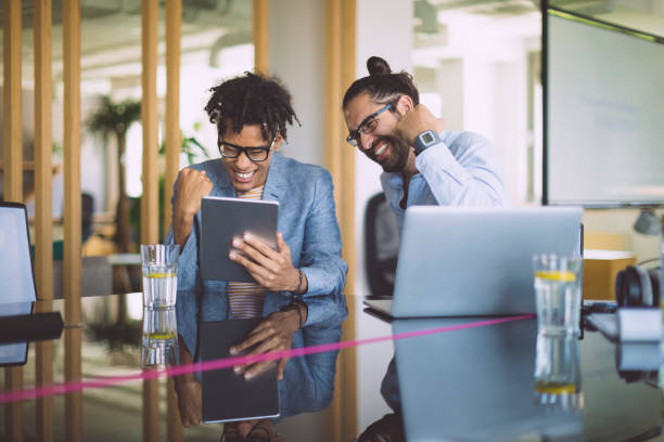istock Successful colleagues are checking their achievements 1021685650