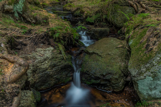 istock Miluscin waterfall on Bily creek in summer nice morning 1021703276