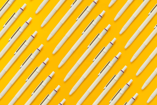 White marker tip details. macrophotography