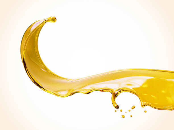 оливковое или моторное масло всплеск изолированы. - cooking oil oil pouring olive oil стоковые фото и изображения