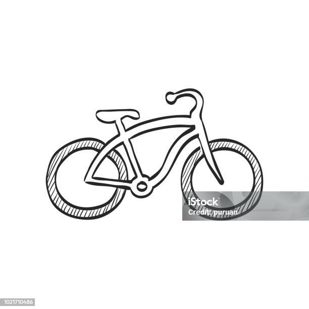 Sketch Icon Low Rider Bicycle Stock Illustration - Download Image Now - Bicycle, City, Clip Art