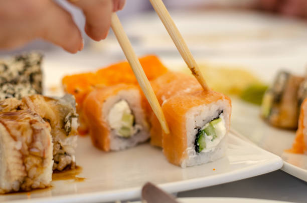 istock Sushi restaurant in a restaurant seafood 1021714752