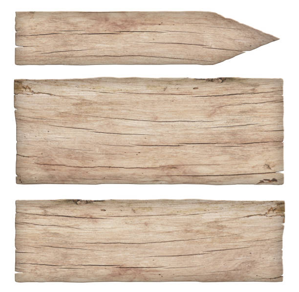 istock empty old weathered light wood signs 1021718434
