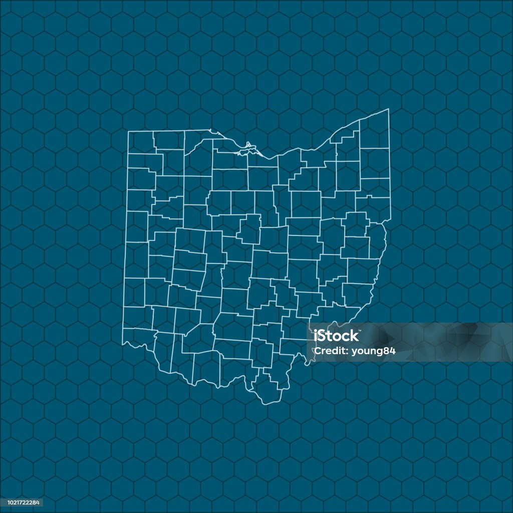 Ohio Map. Simple Ohio Map Stock Illustration - Download Image Now - Cartography ...