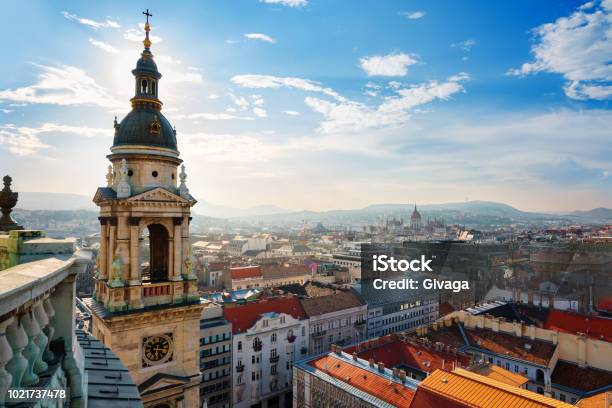 View From St Istvan Basilica Stock Photo - Download Image Now - Hungary, Budapest, Aerial View