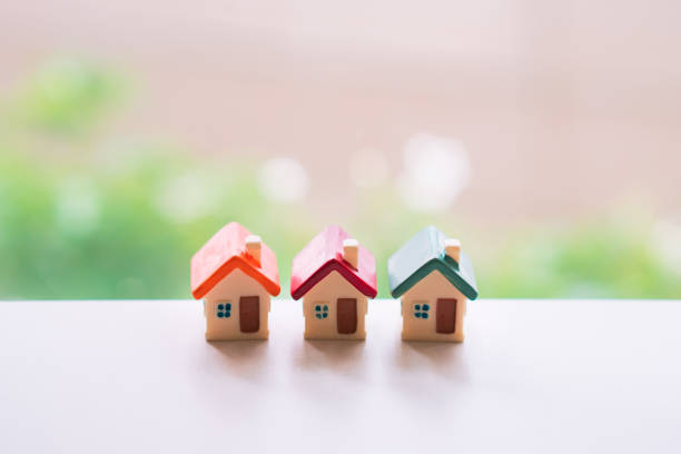 istock Closeup miniature colorful house 1021759018