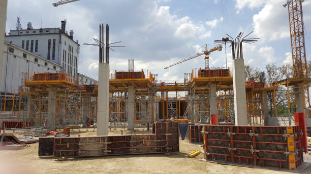 istock construction site of the hall with reinforced concrete pillars 1021778840