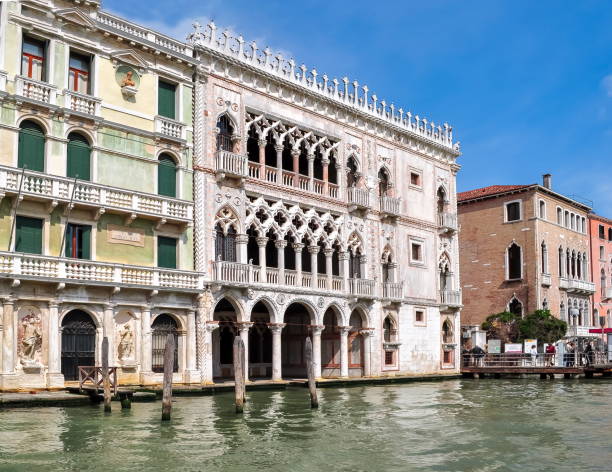 ca d ' oro パレス, ヴェネツィア, イタリア - canal venice italy italy europe ストックフォトと画像