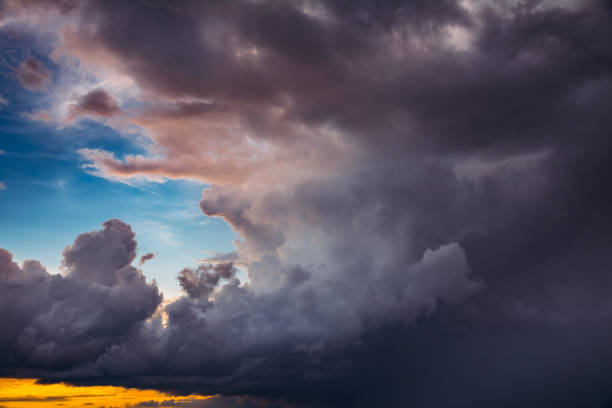 istock Cloudy Sky. Dramatic Sky With Fluffy Clouds In Sunny Day Before Storm 1021814694