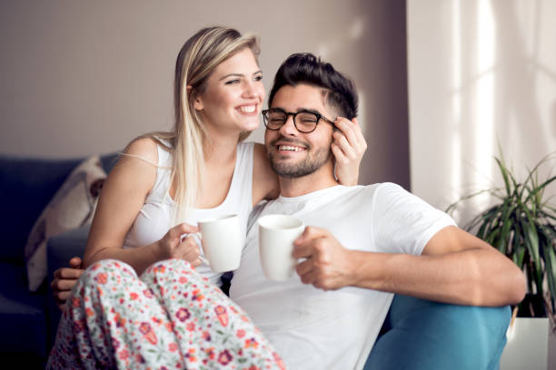 istock Couple enjoying at home 1021841936