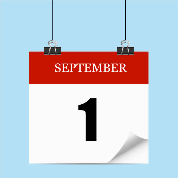 istock The 1st September. Back to school. Autumn. Calendar. Vector illustration 1021841970