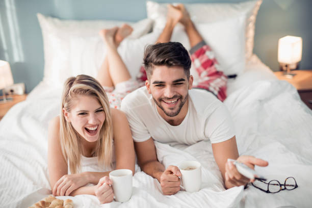 istock Couple enjoying at home 1021842050