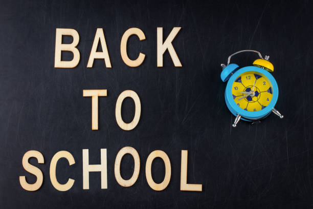 istock Back to school concept over classroom blackboard background 1021844612