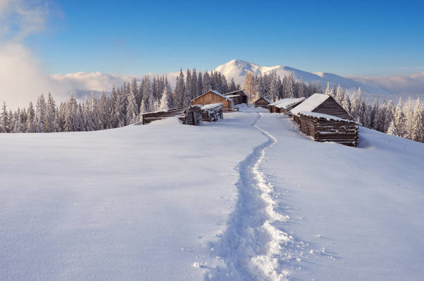 istock Trail to the mountain village 1021850860