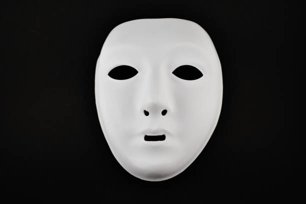 istock Plastic white face mask stock images 1021853866
