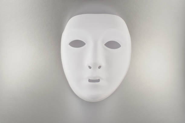 istock Plastic white face mask stock images 1021854000