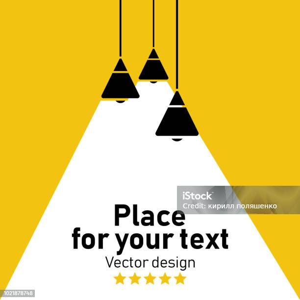 Vector Isolated Lamp Stock Illustration - Download Image Now - Illuminated, Home Interior, Office