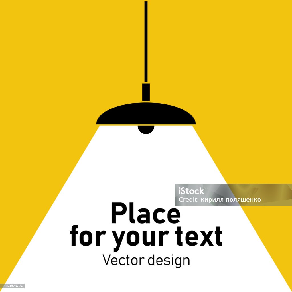 Vector Isolated Lamp. - Royalty-free Plano de Fundo arte vetorial