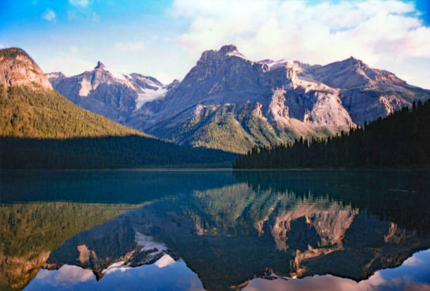 istock Bow River valley with calm reflecting lake 1021878858