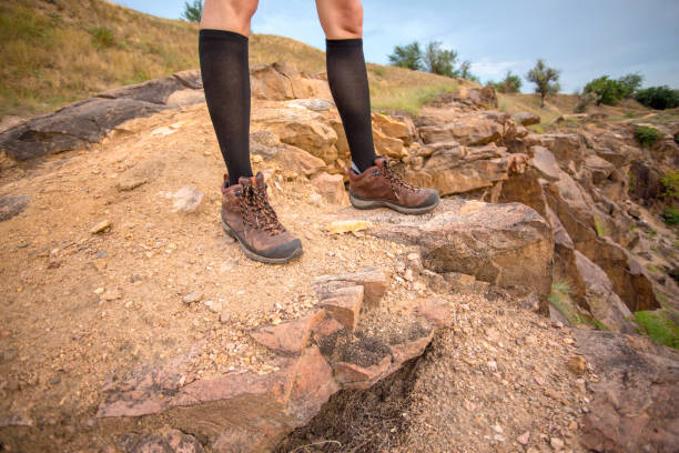 istock Hiker on a the trail in the mountain 1021889650