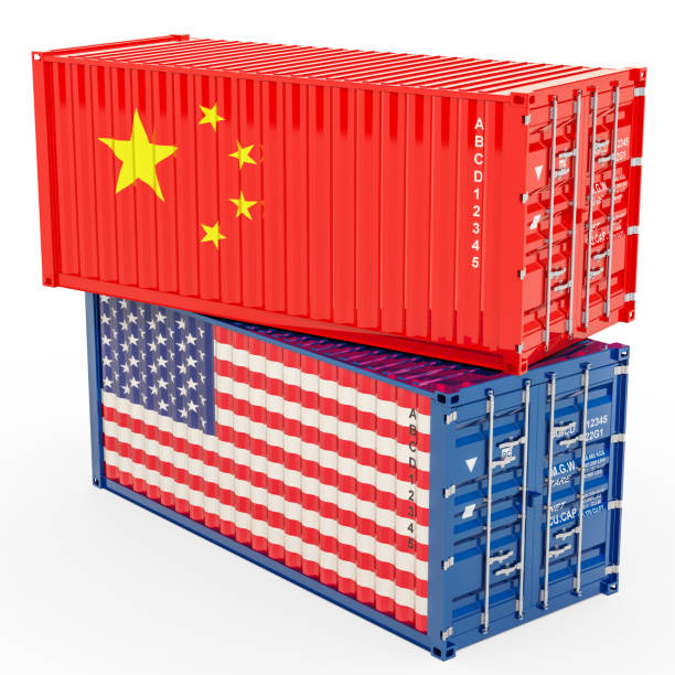 istock China and United States trade war concept, 3d rendering isolated on white background 1021898430
