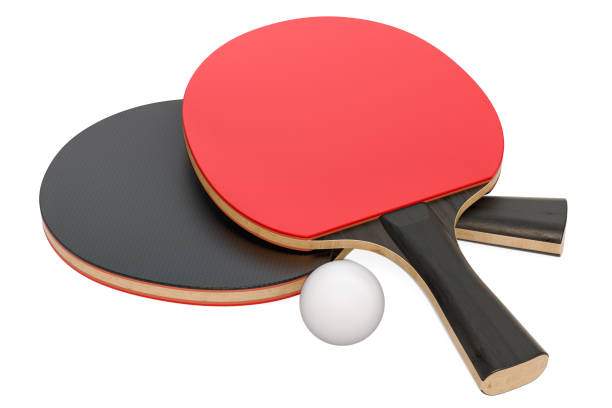 istock Table tennis equipment, 3D rendering isolated on white background 1021898518