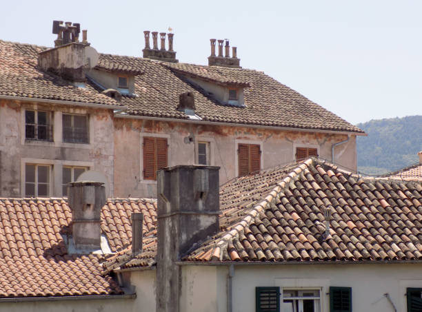 istock view on the roofs of Kotor, Montenegro 1021908182