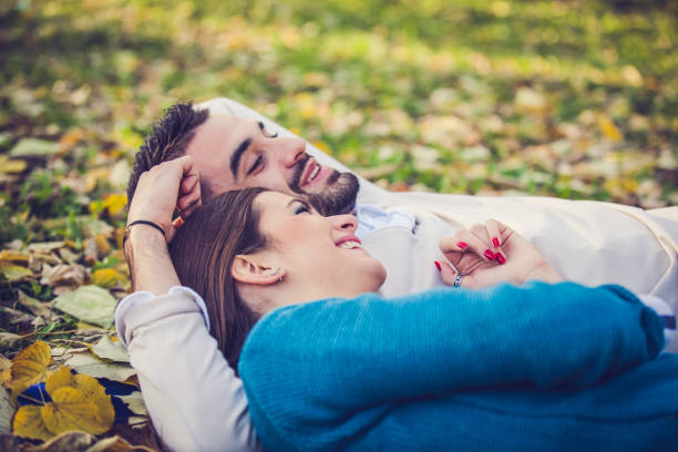 istock Young Couple in Love, Fall Portrait 1021924496