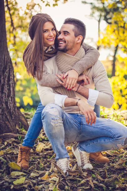 istock Happy Couple Fall Portrait 1021924538